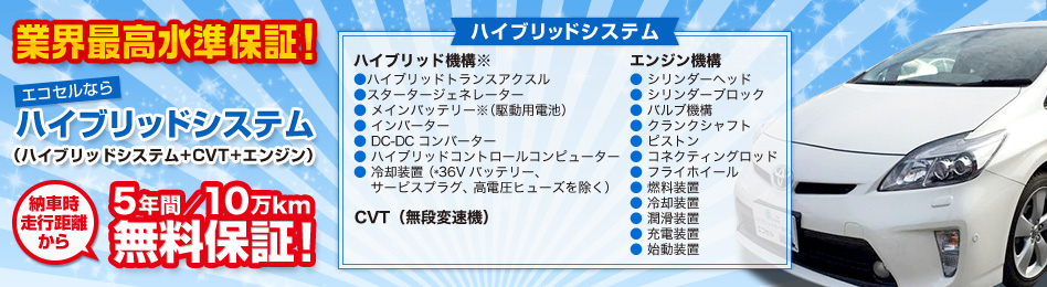 購入後の余分な費用は全て当社が負担!エコセルは、販売したお車に責任を持ちます!